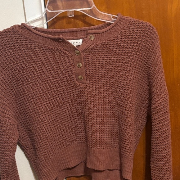 Aeropostale Warm Brown Knit Sweater - Picture 2 of 3